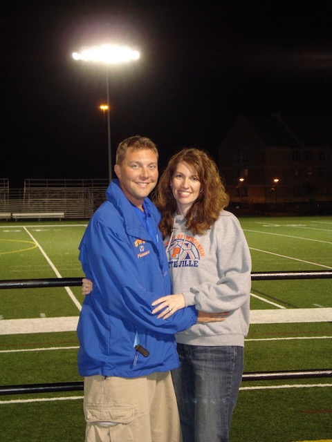 Coach Chris Bianchi with a companion during an earlier chapter of his coaching journey.
